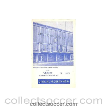 1965 - Leeds vChelsea official programme 23/01/1965 - Collect Soccer