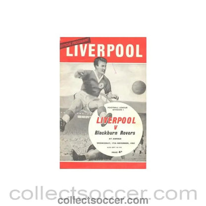 1965 - Liverpool v Blackburn Rovers 17/11/1965 - Collect Soccer