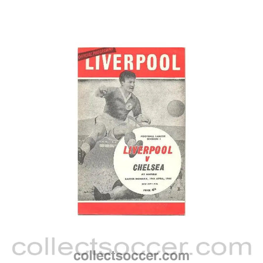1965 - Liverpool vChelsea official programme 19/04/1965