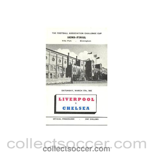 1965 - Liverpool vChelsea official programme 27/03/1965 Semi-Final