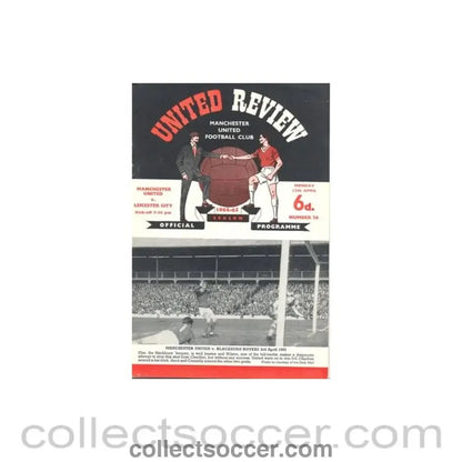 1965 - Manchester United v Leicester City official programme 12/04/1965 - Collect Soccer