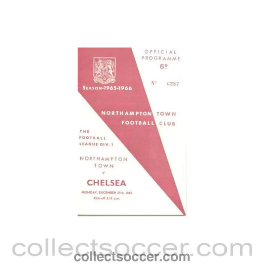 1965 - Northampton vChelsea official programme 27/12/1965