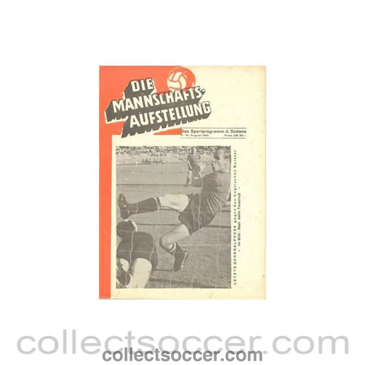 1965 - Nuremberg v Manchester United official programme 10/08/1965 - Collect Soccer
