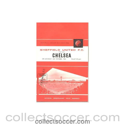 1965 - Sheffield United vChelsea official programme 30/10/1965