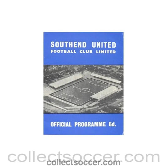 1965 - Southend United v York City official programme 13/09/1965 Football League - Collect Soccer
