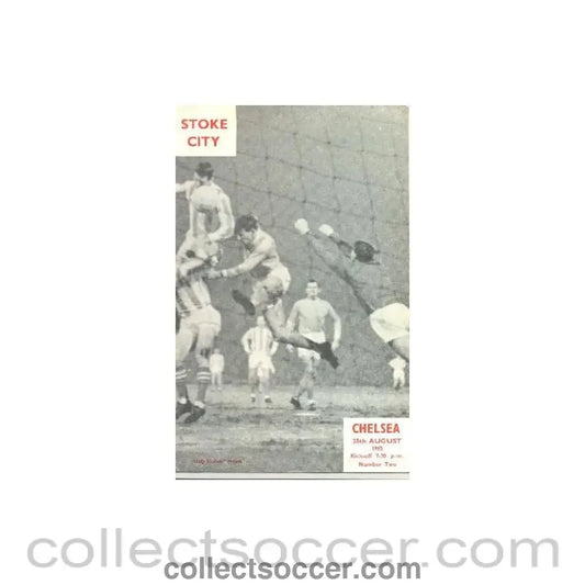 1965 - Stoke City vChelsea official programme 25/08/1965