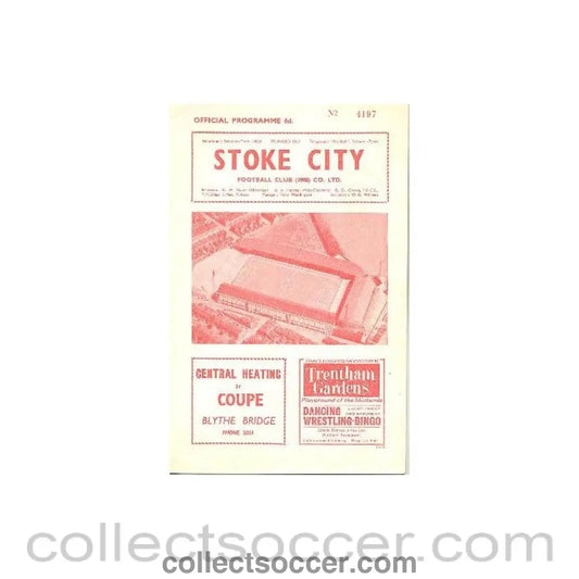 1965 - Stoke City vChelsea official programme 27/02/1965