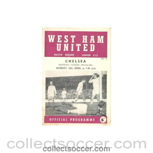 1965 - West Ham United vChelsea official programme 12/04/1965