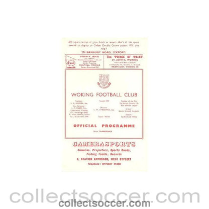 1965 - Woking vChelsea official programme 07/12/1965