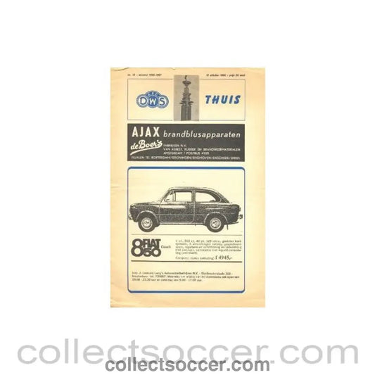 1966 - Ajax v Leeds United official programme 18/10/1966 - Collect Soccer