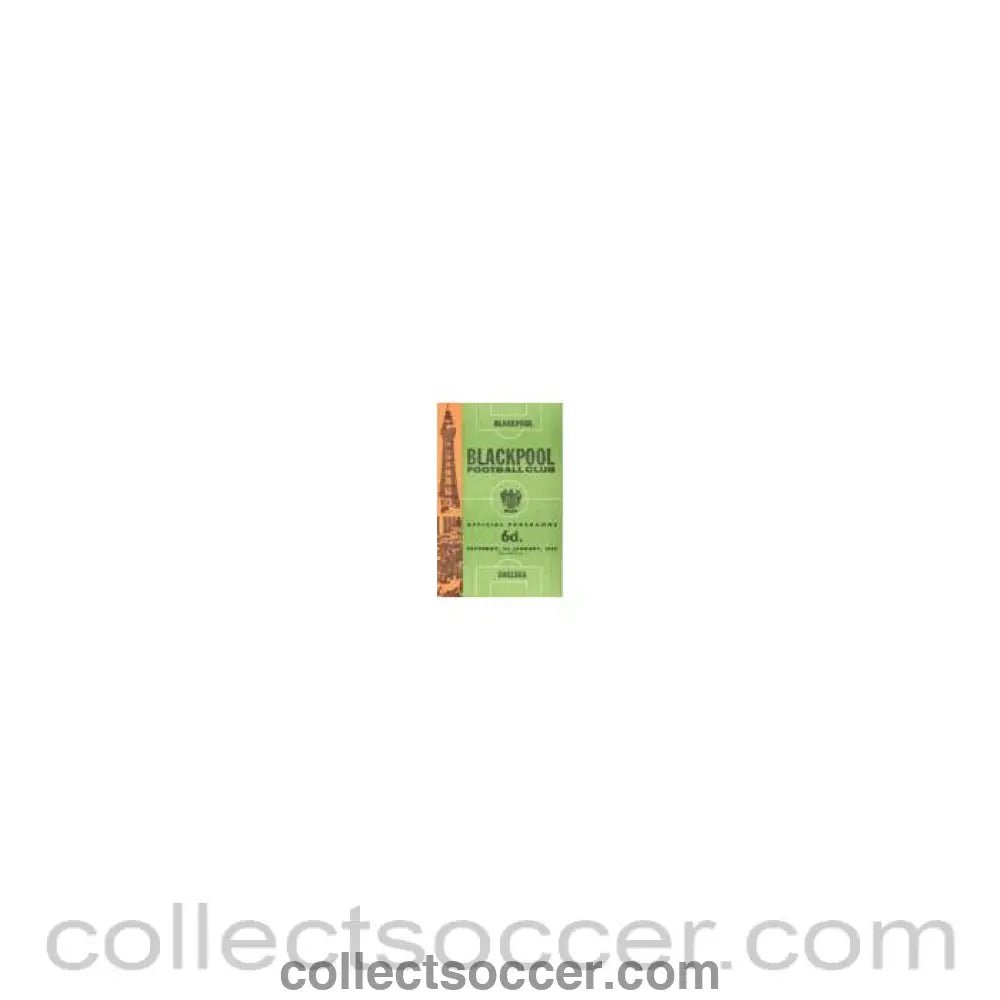 1966 - Blackpool vChelsea official programme 01/01/1966 - Collect Soccer
