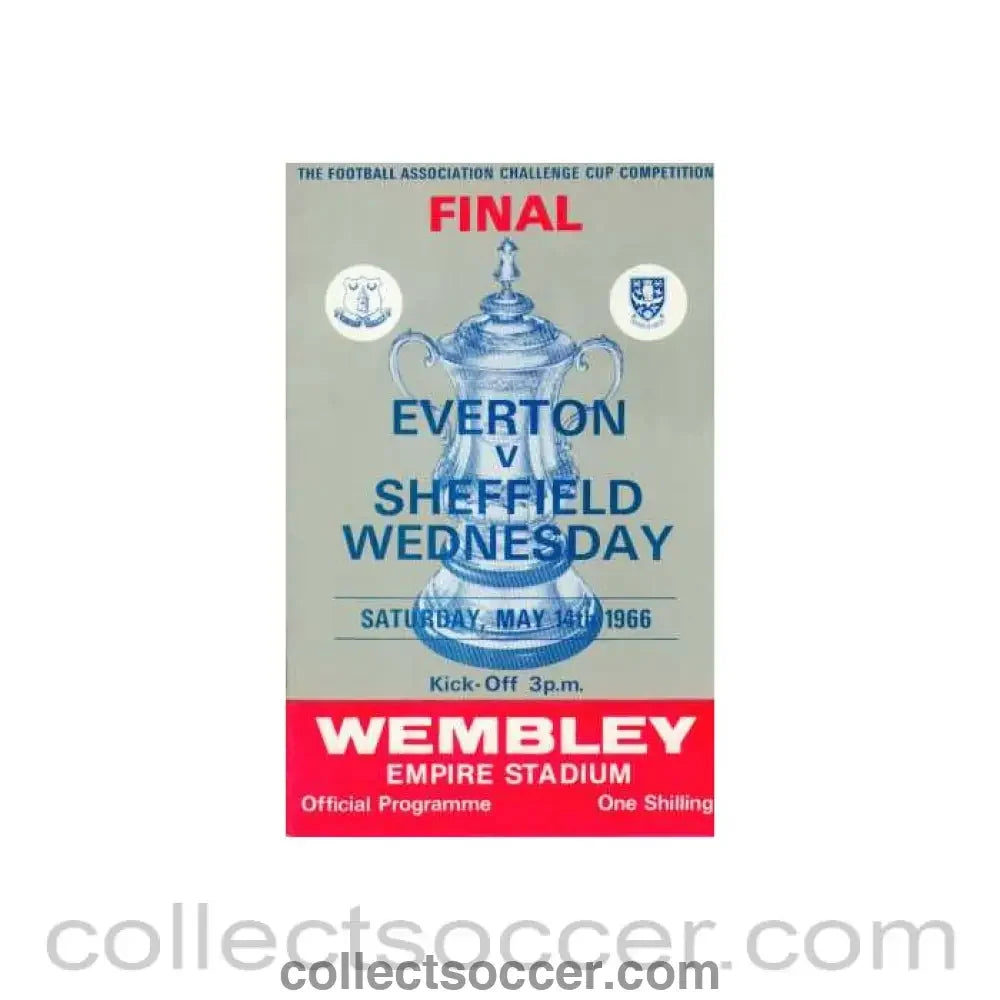 1966 FA Cup Final Programme Everton v Sheffield Wednesday