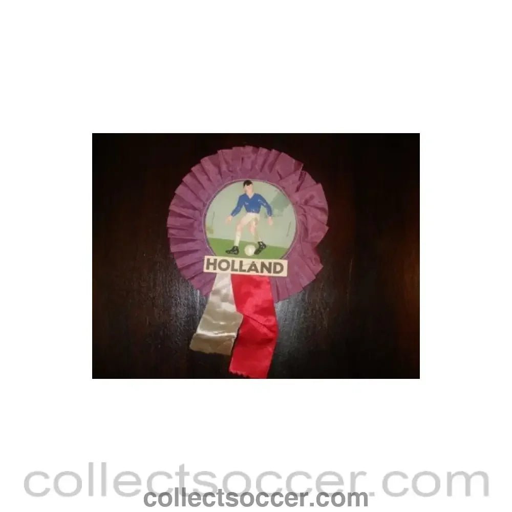 1966 - Holland Vintage Rosette Vintage Rosette World Cup England 1966 - Collect Soccer