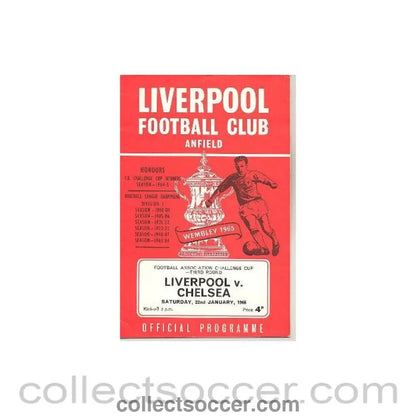 1966 - Liverpool vChelsea official programme 22/01/1966 - Collect Soccer