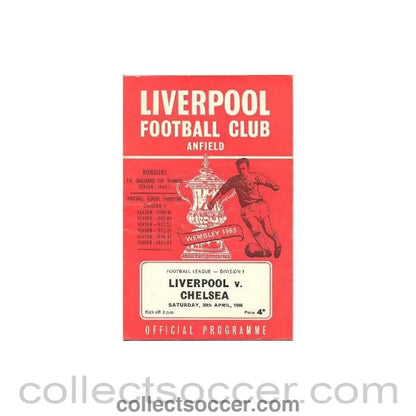 1966 - Liverpool vChelsea official programme 30/04/1966 - Collect Soccer
