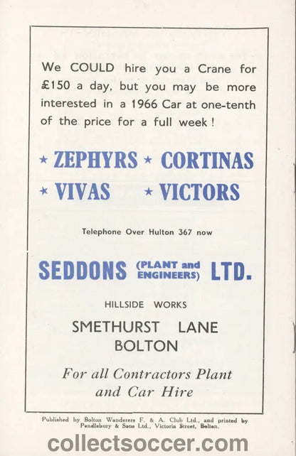 1966 - Manchester United v Everton official programme 23/04/1966 FA Cup Semi - Final - Collect Soccer
