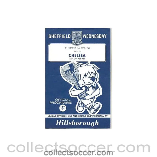 1966 - Sheffield Wednesday vChelsea official programme 02/05/1966