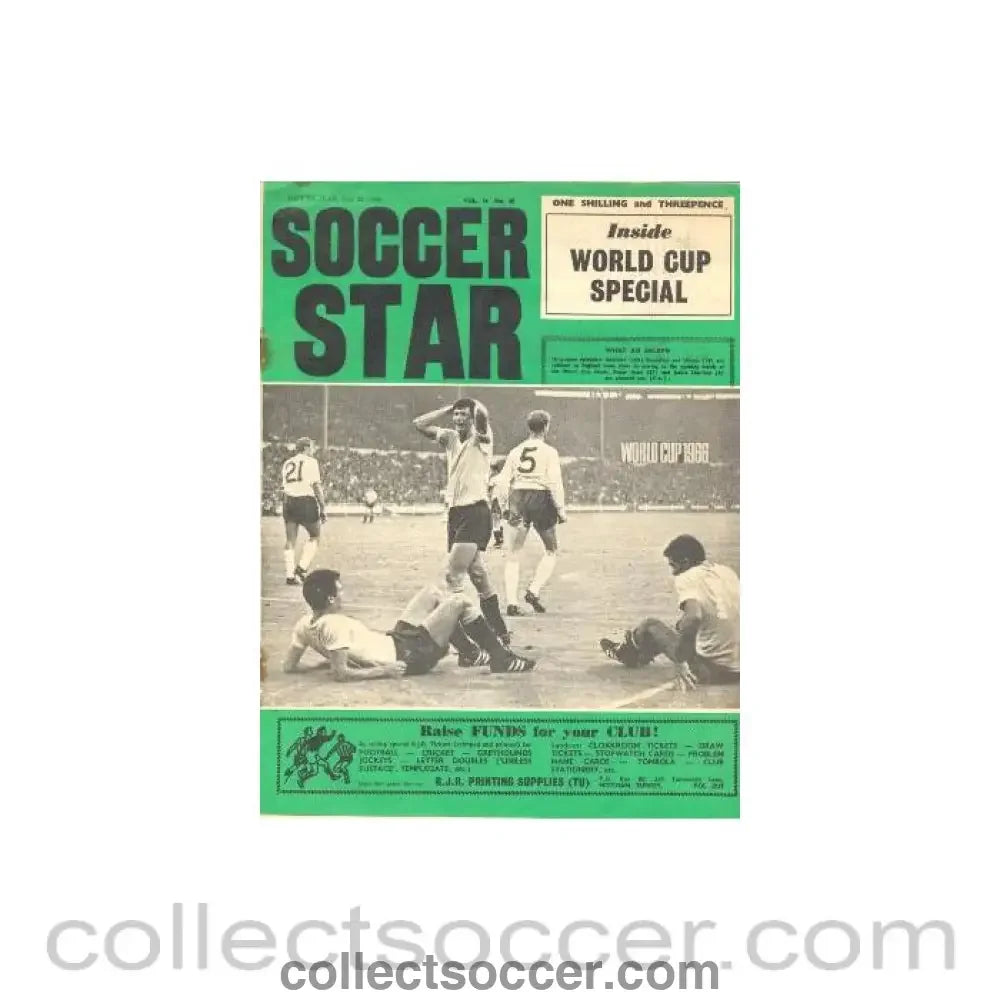 1966 - Soccer Star magazine - inside World Cup Special 22/07/1966