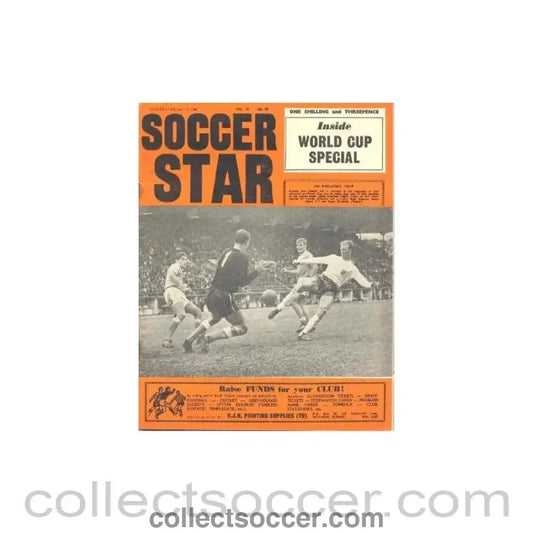 1966 - Soccer Star Magazine, World Cup Special 15/07/1966 - Collect Soccer