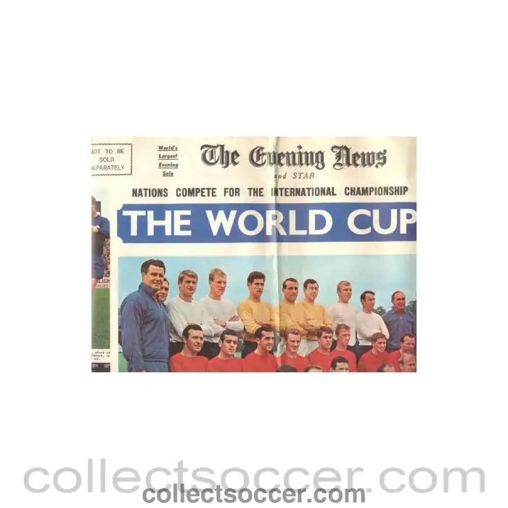 1966 The World Cup Evening News and Star Souvenir Edition - Collect Soccer