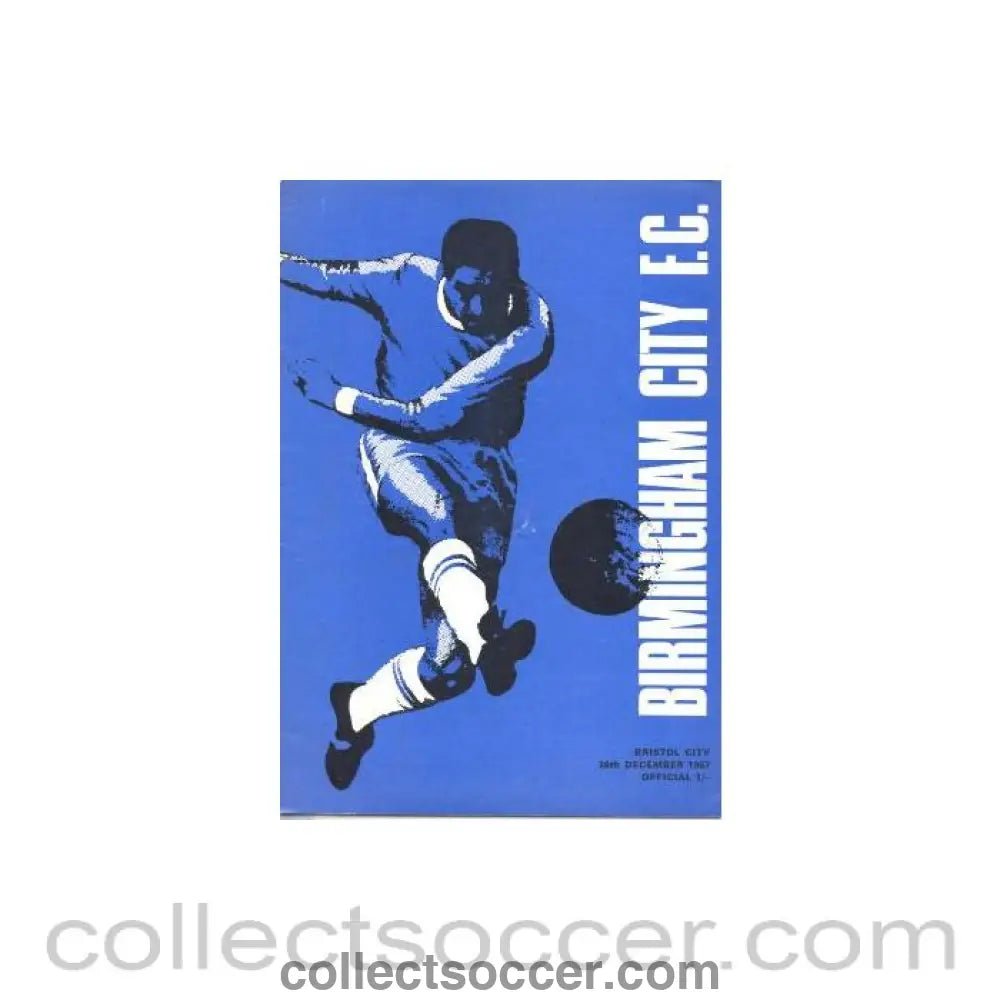 1967 - Birmingham City v Bristol City official programme 26/12/1967 - Collect Soccer