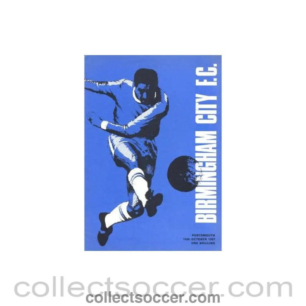 1967 - Birmingham City v Portsmouth official programme 14/10/1967 - Collect Soccer
