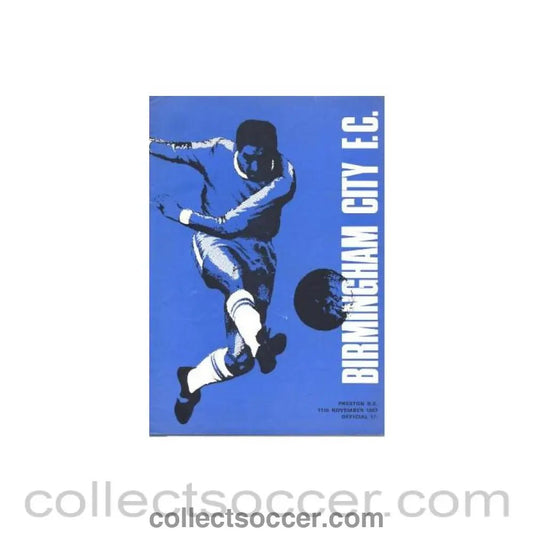 1967 - Birmingham City v Preston North End official programme 11/11/1967 - Collect Soccer