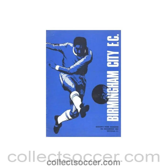 1967 - Birmingham City v Queen’s Park Rangers official programme 09/12/1967