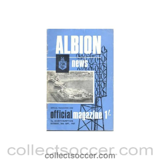 1967 - Brighton & Hove Albion v Northampton Town official programme 30/09/1967 Football League