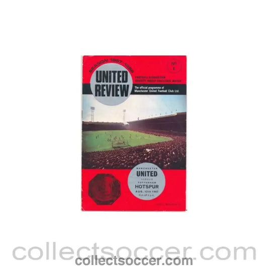 1967 Charity Shield Programme Manchester United v Tottenham Hotspur - Collect Soccer