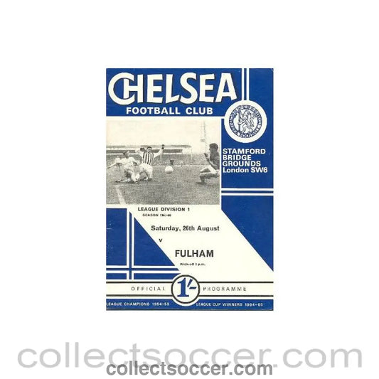 1967 - Chelsea v Fulham official programme 26/08/1967