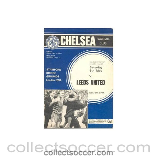 1967 - Chelsea v Leeds United official programme 06/05/1967