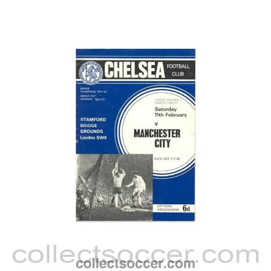 1967 - Chelsea v Manchester City official programme 11/02/1967 Football League