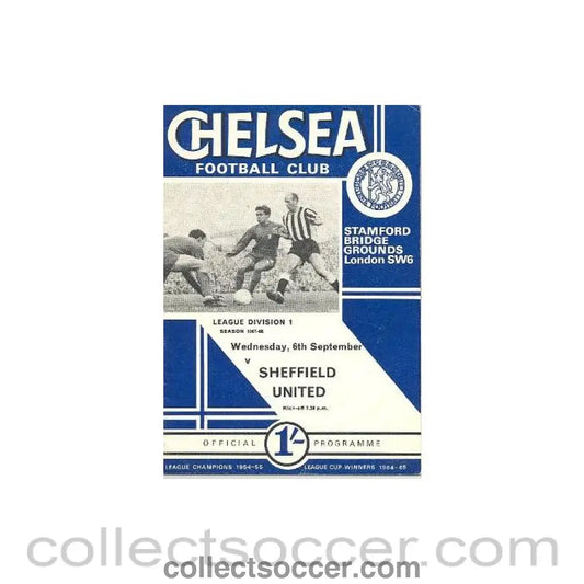 1967 - Chelsea v Sheffield United official programme 06/09/1967