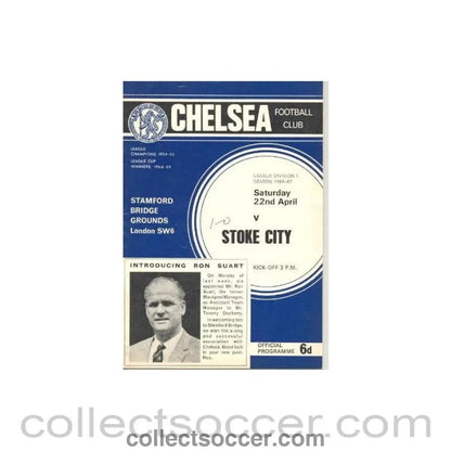 1967 - Chelsea v Stoke City official programme 22/04/1967 - Collect Soccer