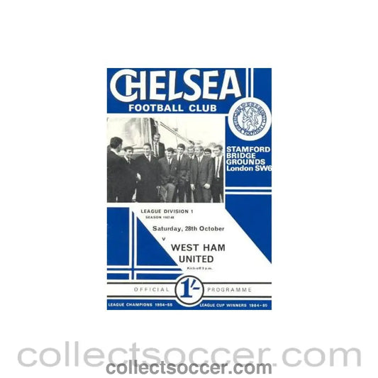 1967 - Chelsea v West Ham United official programme 28/10/1967