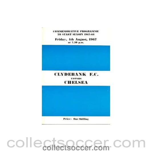1967 - Clydebank vChelsea official programme 04/08/1967