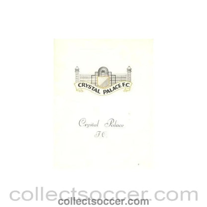 1967 - Crystal Palace v Birmingham City official programme 22/04/1967 - Collect Soccer