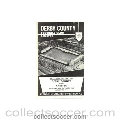1967 - Derby County vChelsea official programme 23/10/1967 - Collect Soccer