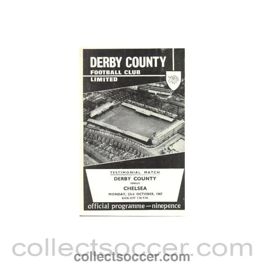 1967 - Derby County vChelsea official programme 23/10/1967