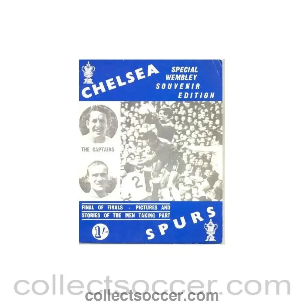 1967 FA Cup Final Brochure Chelsea v Tottenham Hotspur 20/05/1967 - Collect Soccer