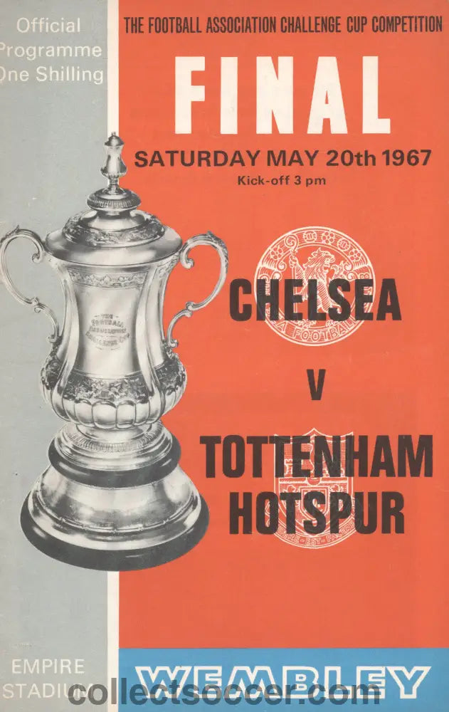 1967 FA Cup Final Programme Chelsea v Tottenham Hotspur