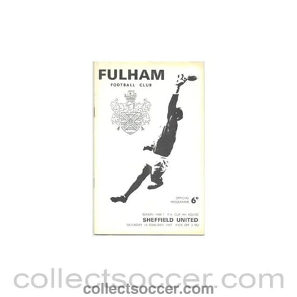 1967 - Fulham v Sheffield United official programme 18/02/1967 - Collect Soccer