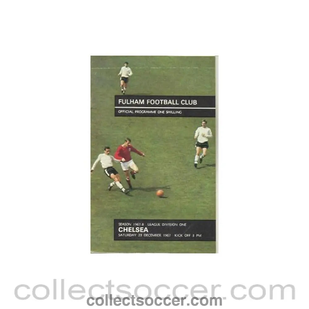 1967 - Fulham vChelsea official programme 23/12/1967