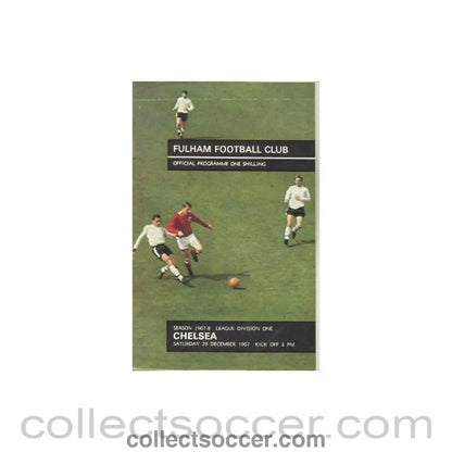 1967 - Fulham vChelsea official programme 23/12/1967