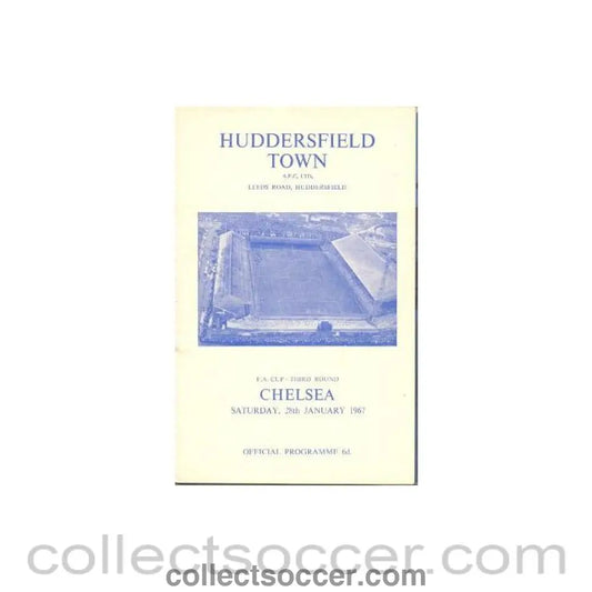 1967 - Huddersfield vChelsea official programme 28/01/1967