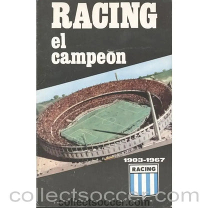 1967 Intercontinental Cup Final Programme Racing v Celtic - Collect Soccer