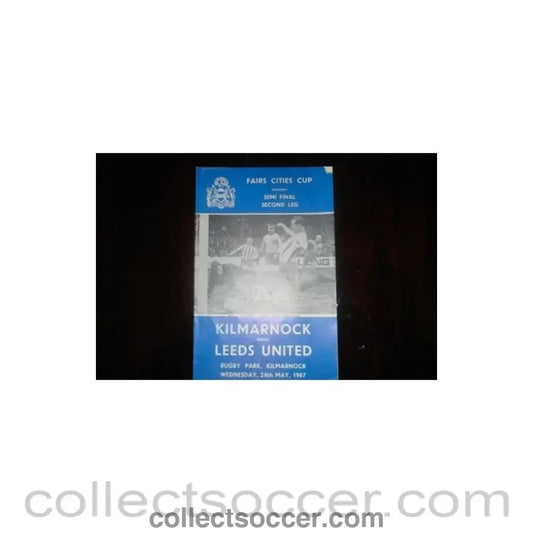 1967 - Kilmarnock v Leeds United official programme 24/05/1967 - Collect Soccer