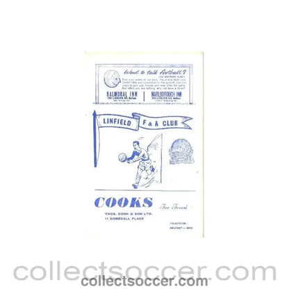 1967 - Linfield v Lokomotive Leipzig official programme 1967 - 1968 - Collect Soccer