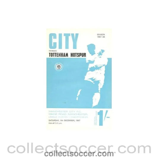 1967 - Manchester City v Tottenham Hotspur official programme 09/12/1967 Football League - Collect Soccer